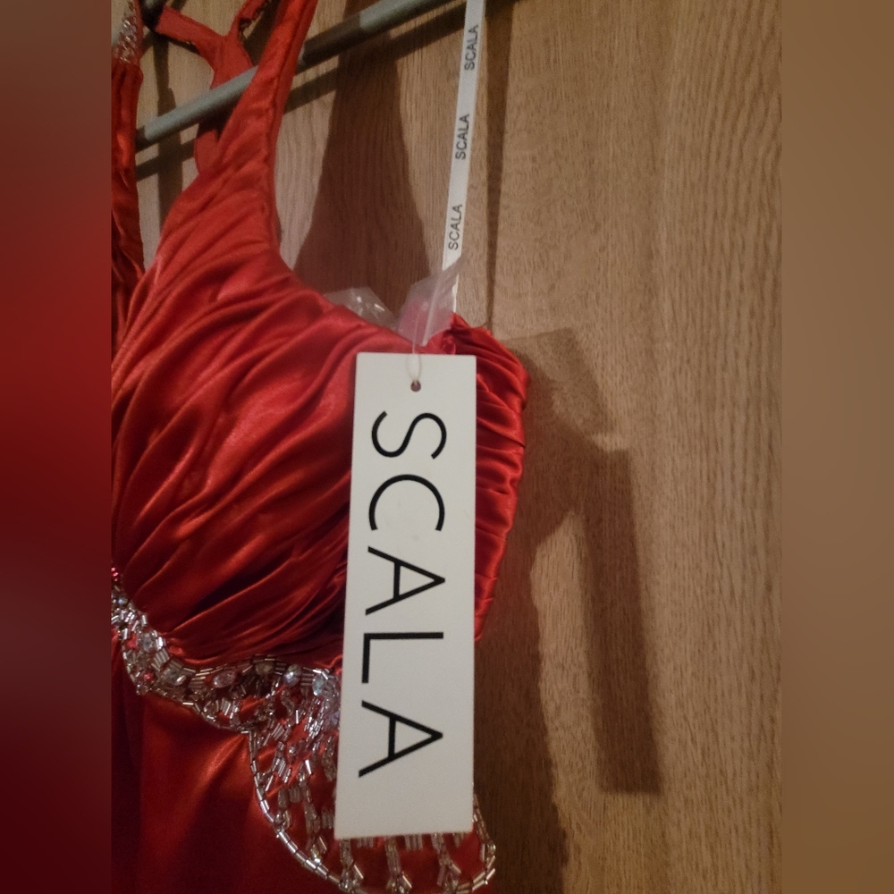 Red formal dress